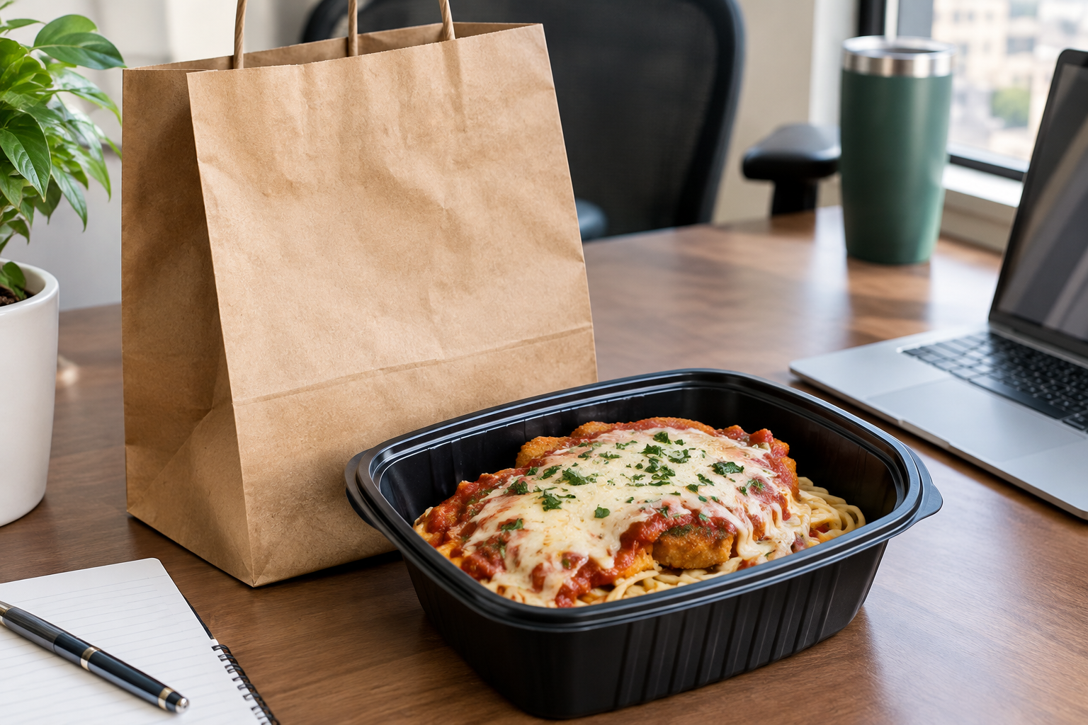 Olive Garden lunch to go pasta takeout order ready for pickup